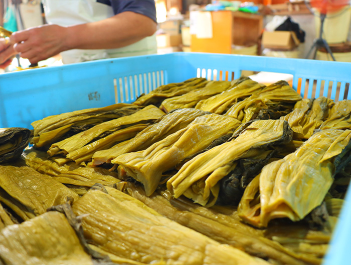 旬な地元の野菜や果物を使った漬物